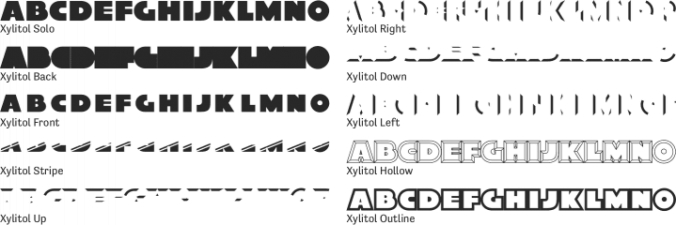 Xylitol Font Preview