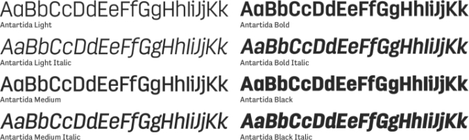 Antartida Font Preview