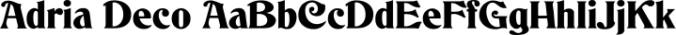 Adria Deco Font Preview