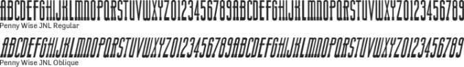 Penny Wise JNL Font Preview