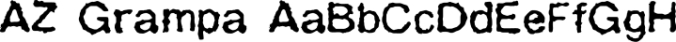 AZ Grampa Font Preview