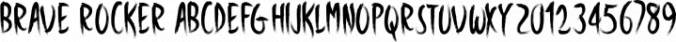 Brave Rocker Font Preview