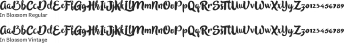In Blossom Font Preview