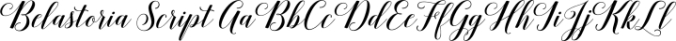 Belastoria Script Font Preview