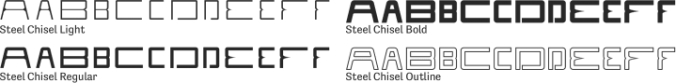 Steel Chisel Font Preview