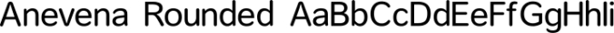 Anevena Rounded Font Preview
