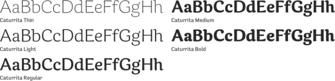 Caturrita Font Preview