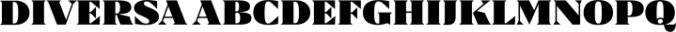 Diversa Font Preview