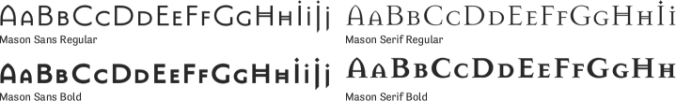 Mason Font Preview