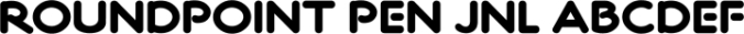 Roundpoint Pen JNL Font Preview