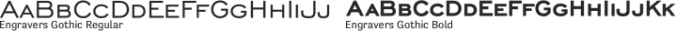 Engravers Gothic Font Preview