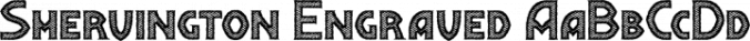 Shervington Engraved Font Preview