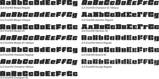 JLS OverKill Font Preview