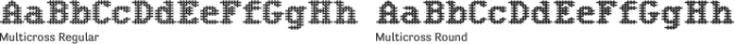 Multicross Font Preview