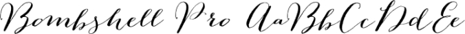 Bombshell Pro Font Preview