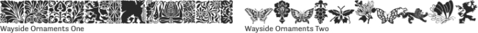 Wayside Ornaments Font Preview