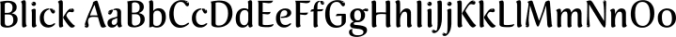 Blick Font Preview