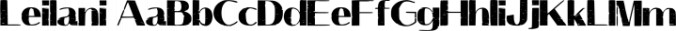 Leilani Font Preview