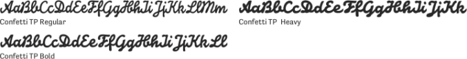 Confetti TP Font Preview