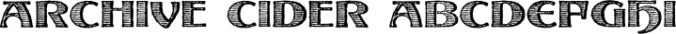 Archive Cider Font Preview