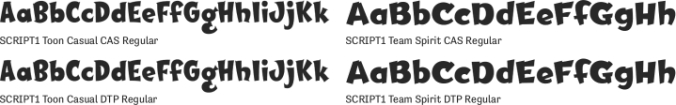 Script 1 Font Preview