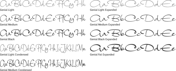 Genial Font Preview