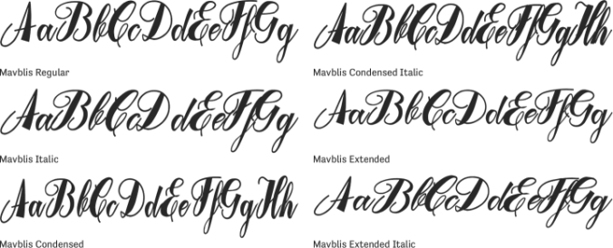 Mavblis Font Preview