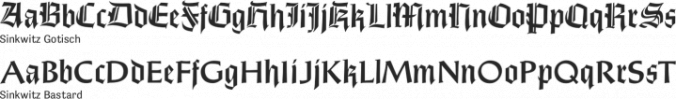 Sinkwitz Font Preview