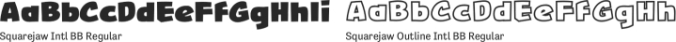 Square Jaw Font Preview