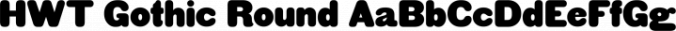 HWT Gothic Round Font Preview