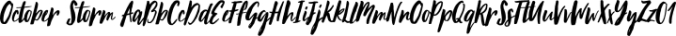 October Storm Font Preview
