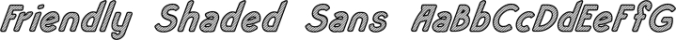 Friendly Shaded Sans Font Preview