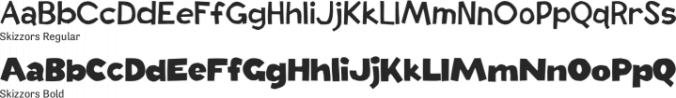 Skizzors Font Preview