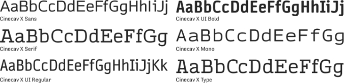 Cinecav X Font Preview