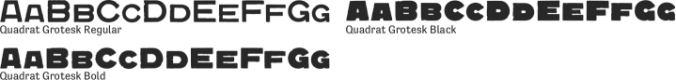 Quadrat Grotesk Font Preview