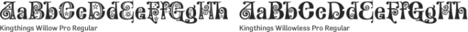 Kingthings Willow Pro Font Preview