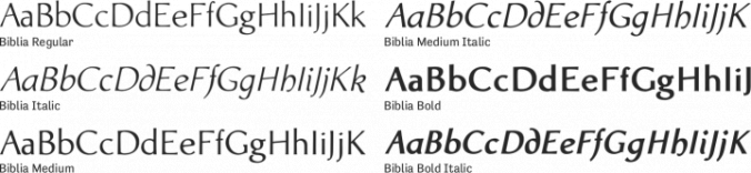 Biblia Font Preview