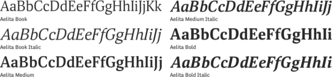 Aelita Font Preview