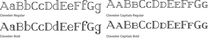 Cleveden Font Preview