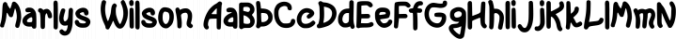 Marlys Wilson Font Preview