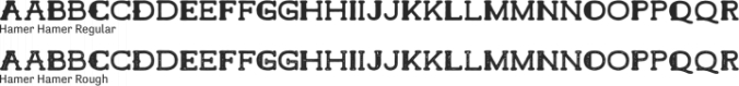 Hamer Font Preview