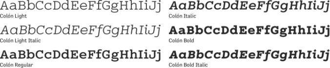 ColÃ³n Font Preview