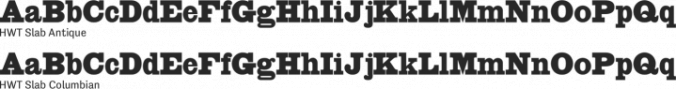 HWT Slab Font Preview