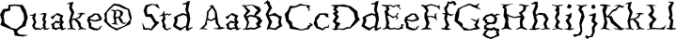 QuakeÂ Std Font Preview