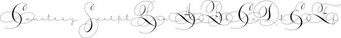 Courtesy Script Font Preview