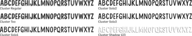Cluster Font Preview
