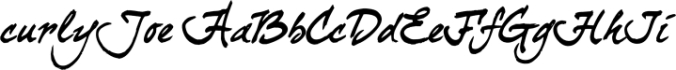 Curly Joe Font Preview