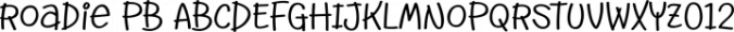 Roadie PB Font Preview