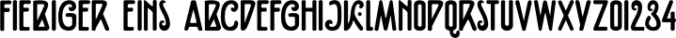 Fiebiger Eins Font Preview