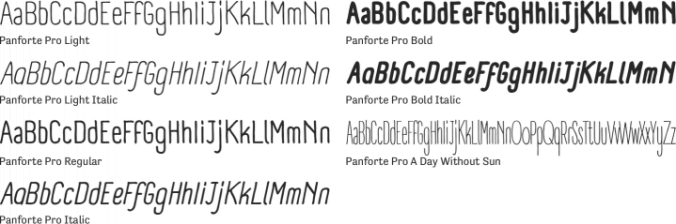 Panforte Pro Font Preview
